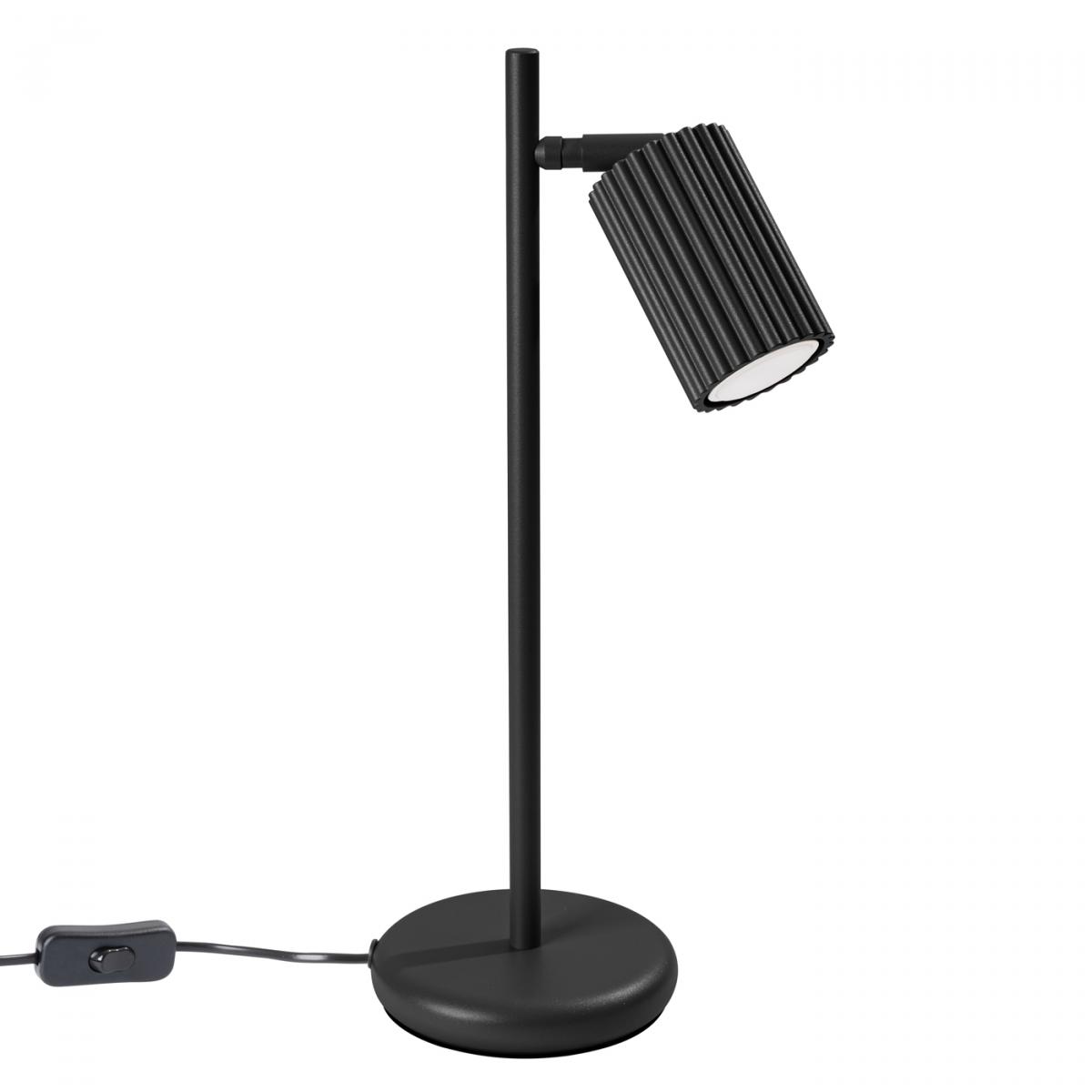 Sollux Lámpara de mesa KARBON negra N/A