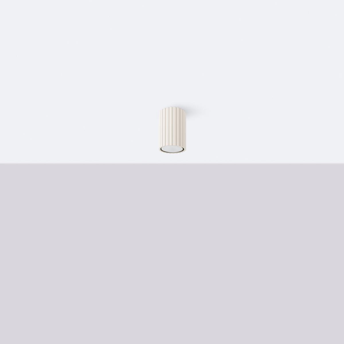 Sollux Lámpara de techo KARBON 10 beige N/A