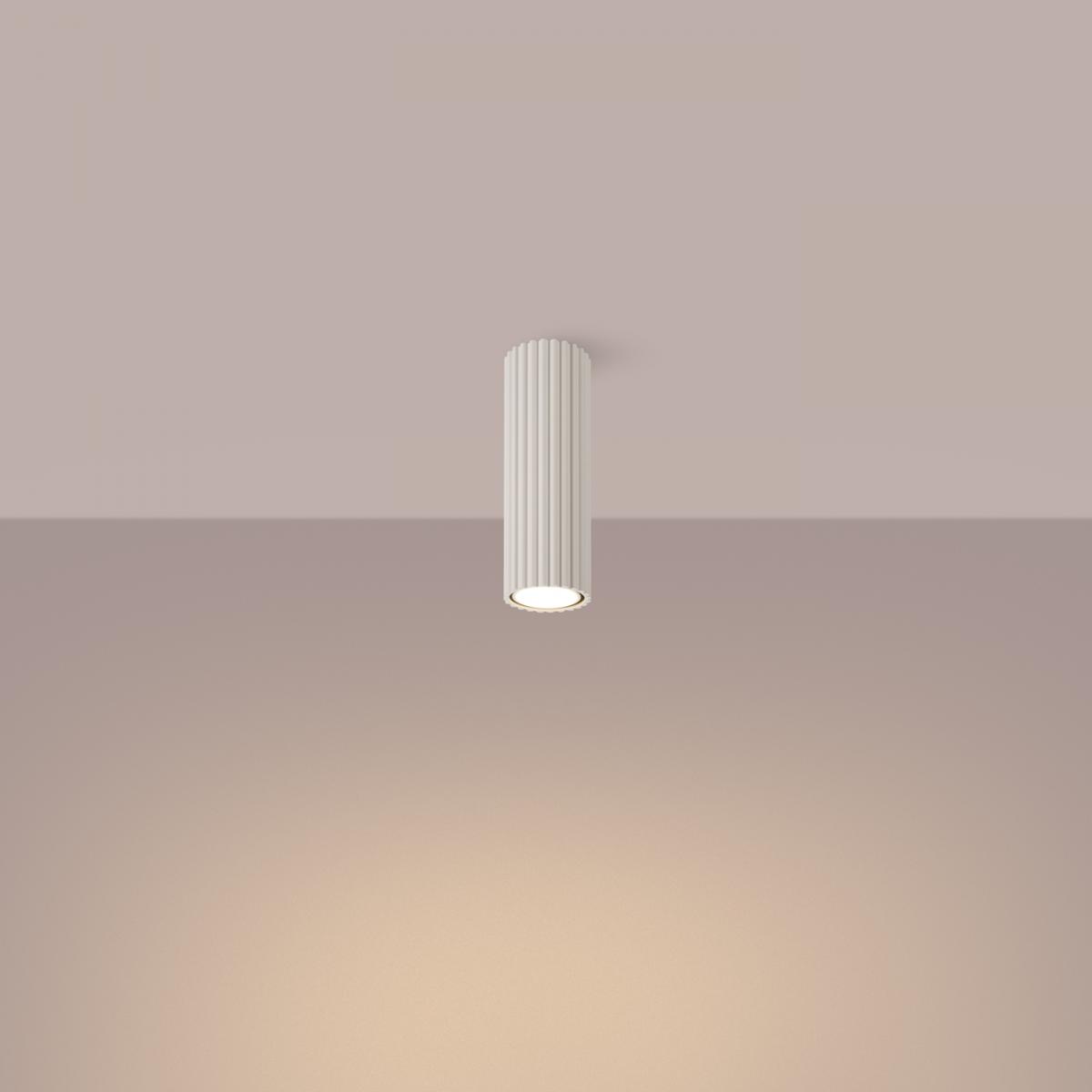 Sollux Lámpara de techo KARBON 20 beige N/A