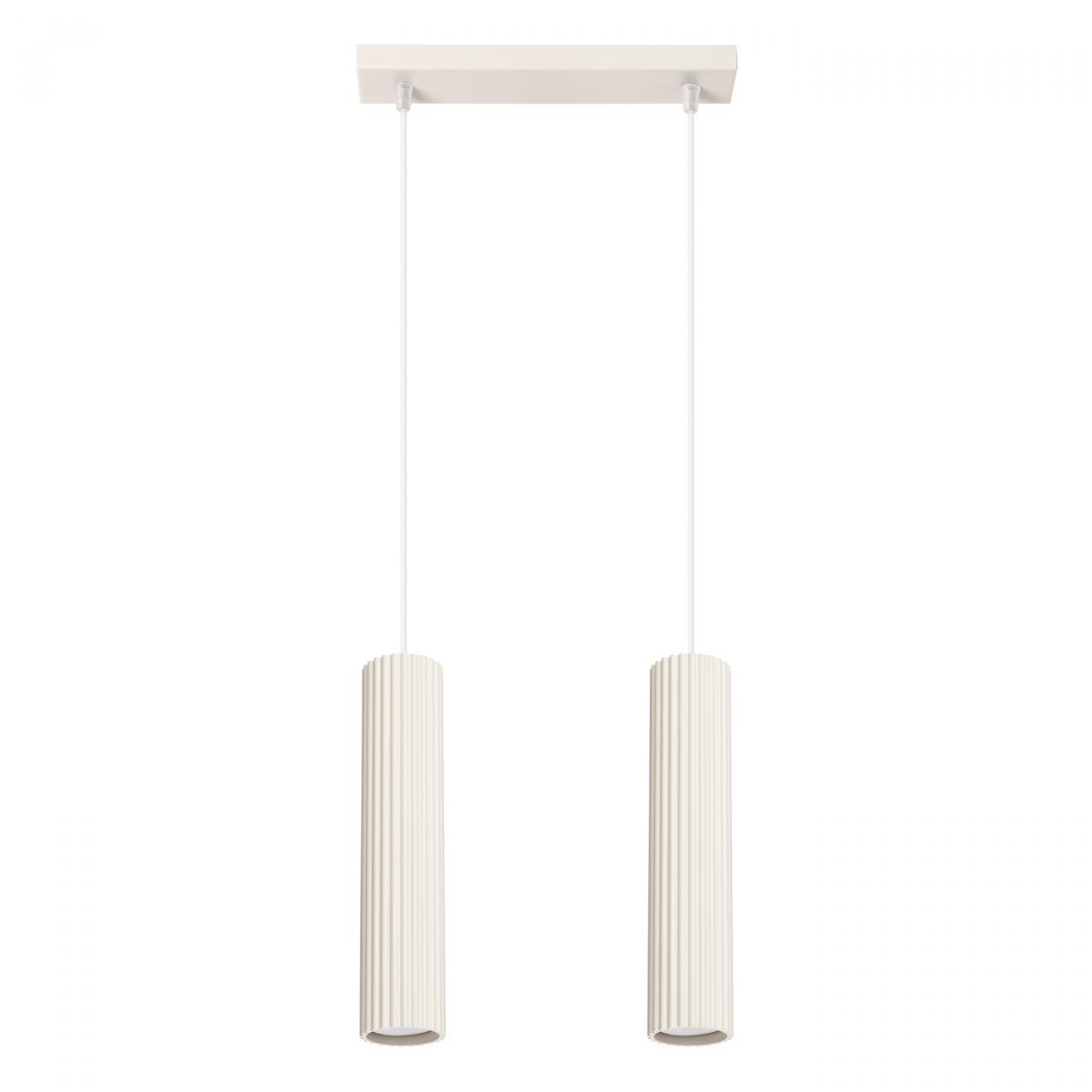 Sollux Lámpara colgante KARBON 2 beige N/A