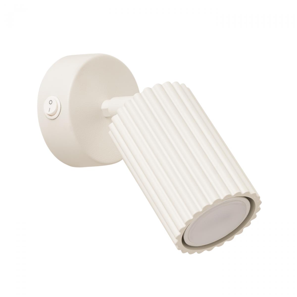 Sollux Aplique KARBON beige con interruptor N/A