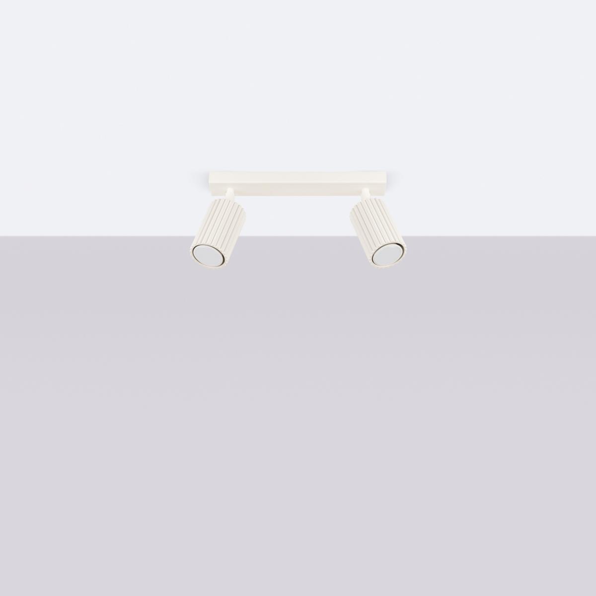 Sollux Lámpara de techo KARBON 2 beige N/A