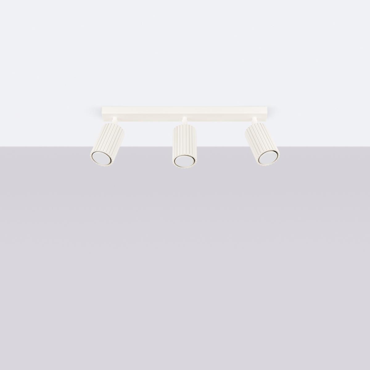 Sollux Lámpara de techo KARBON 3L beige N/A