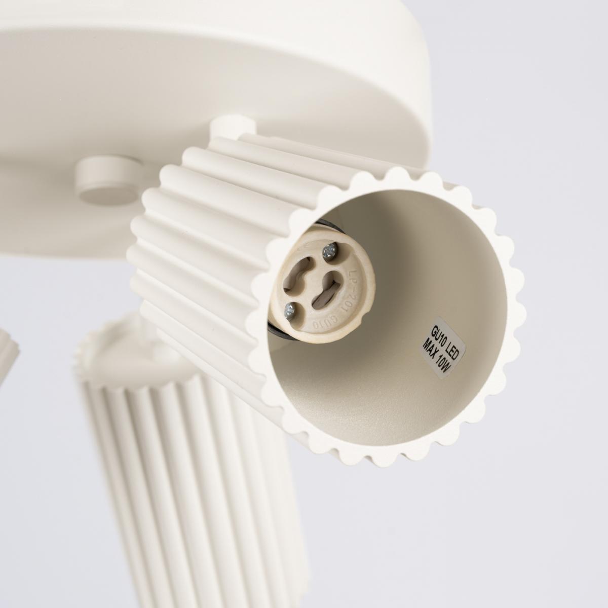 Sollux Lámpara de techo KARBON 3P beige N/A