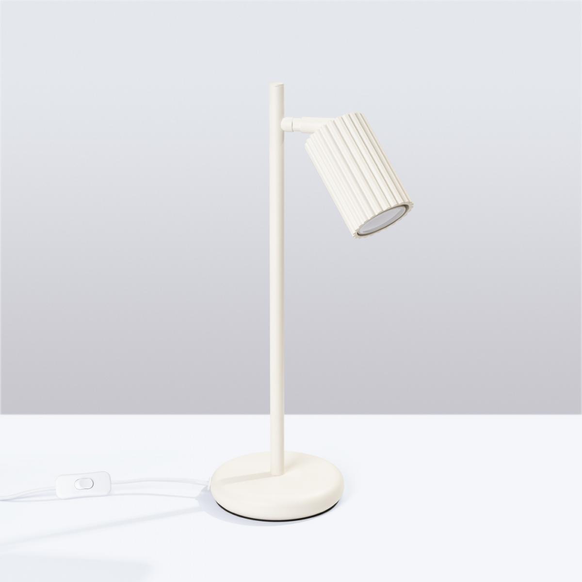 Sollux Lámpara de mesa KARBON beige N/A