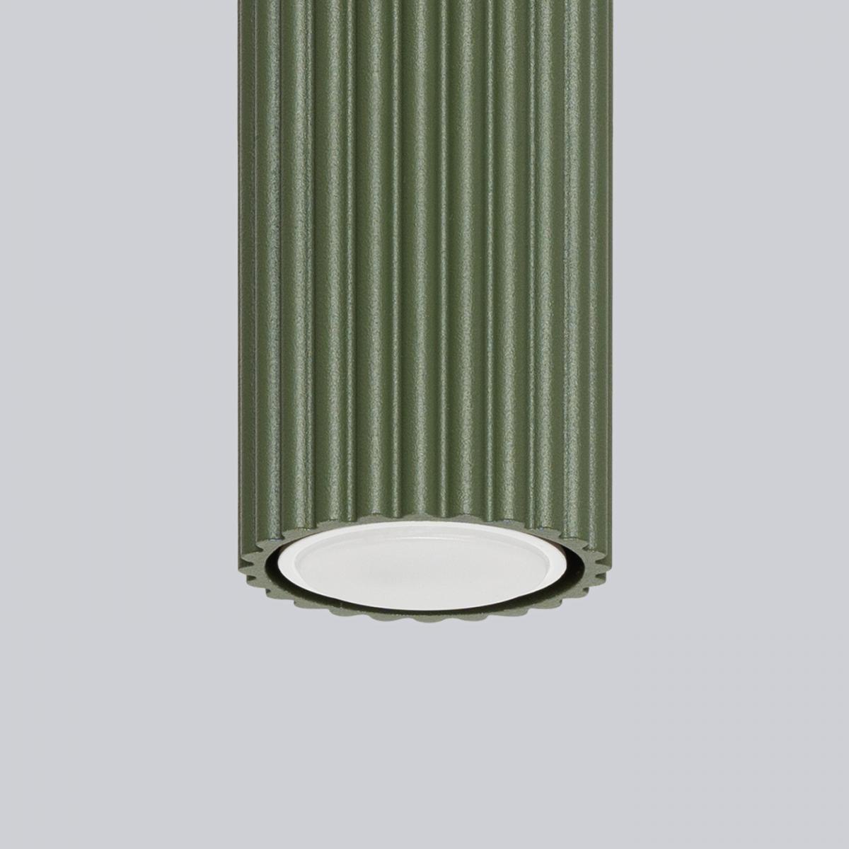 Sollux Lámpara de techo KARBON 10 verde oliva N/A