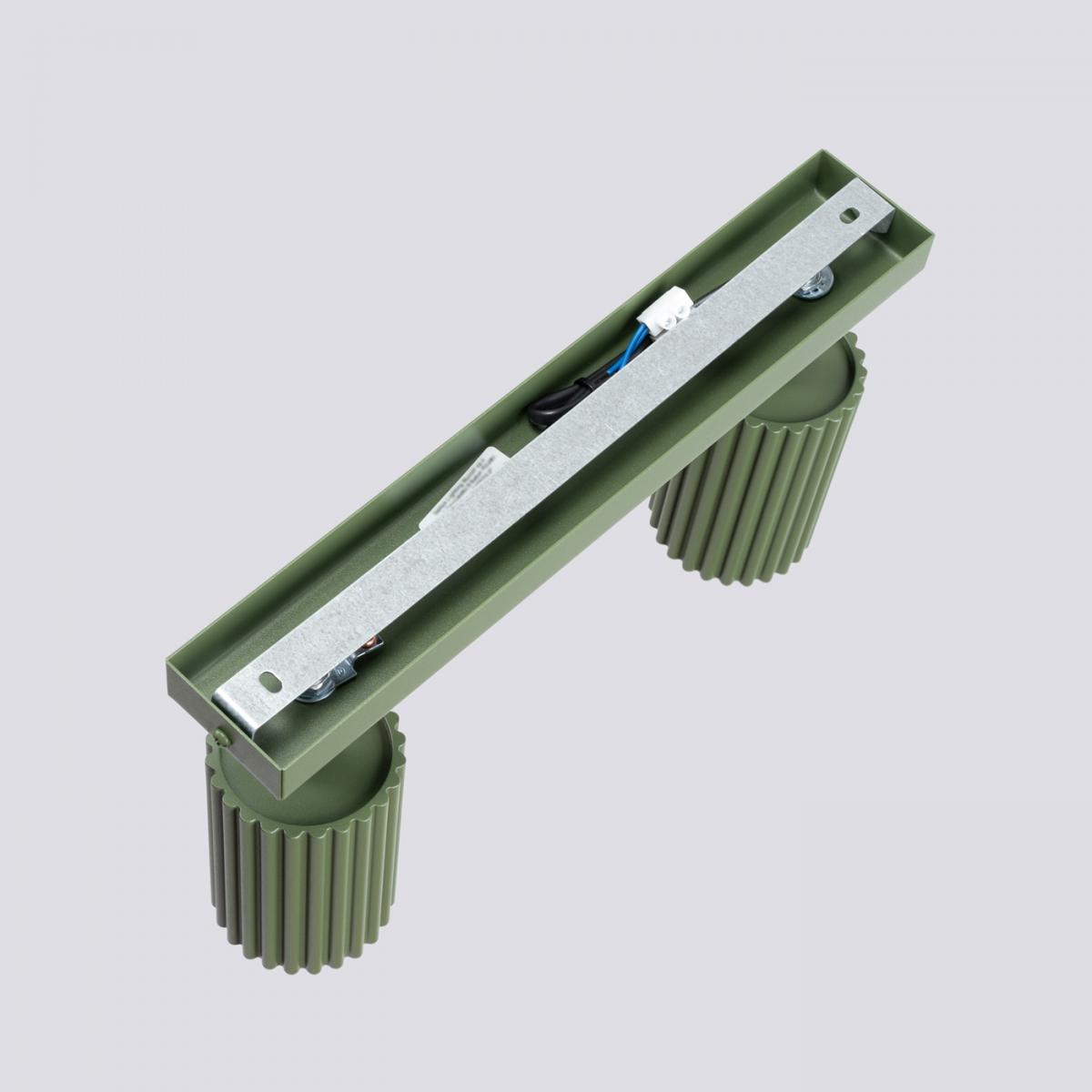 Sollux Lámpara de techo KARBON 2 verde oliva N/A