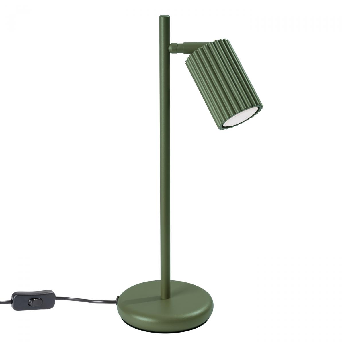 Sollux Lámpara de mesa KARBON verde oliva N/A