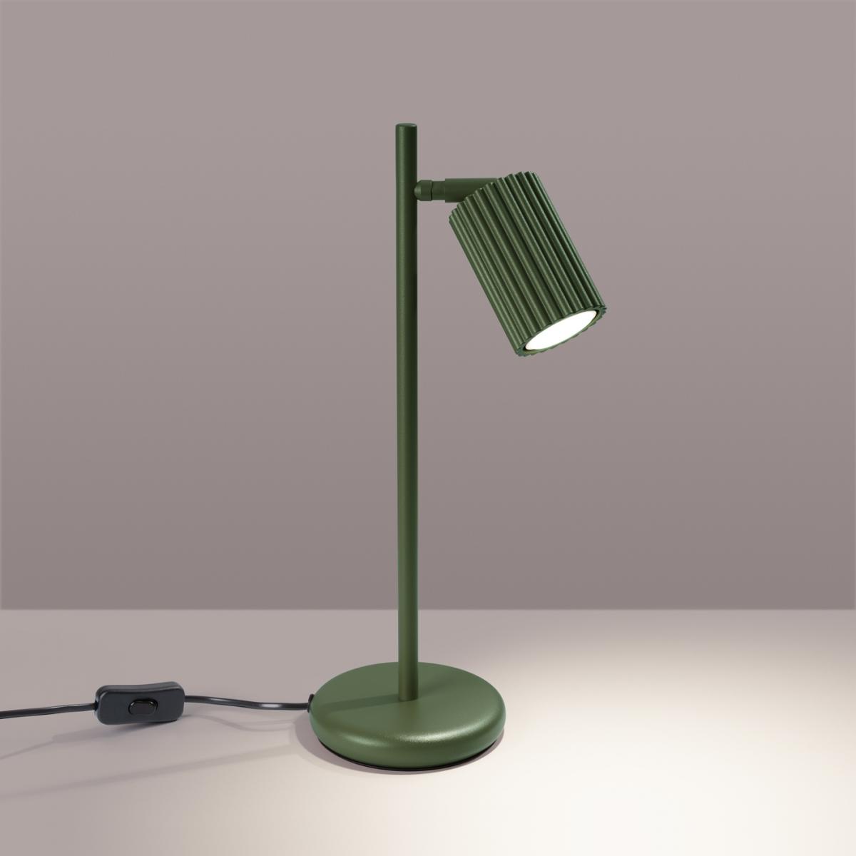 Sollux Lámpara de mesa KARBON verde oliva N/A
