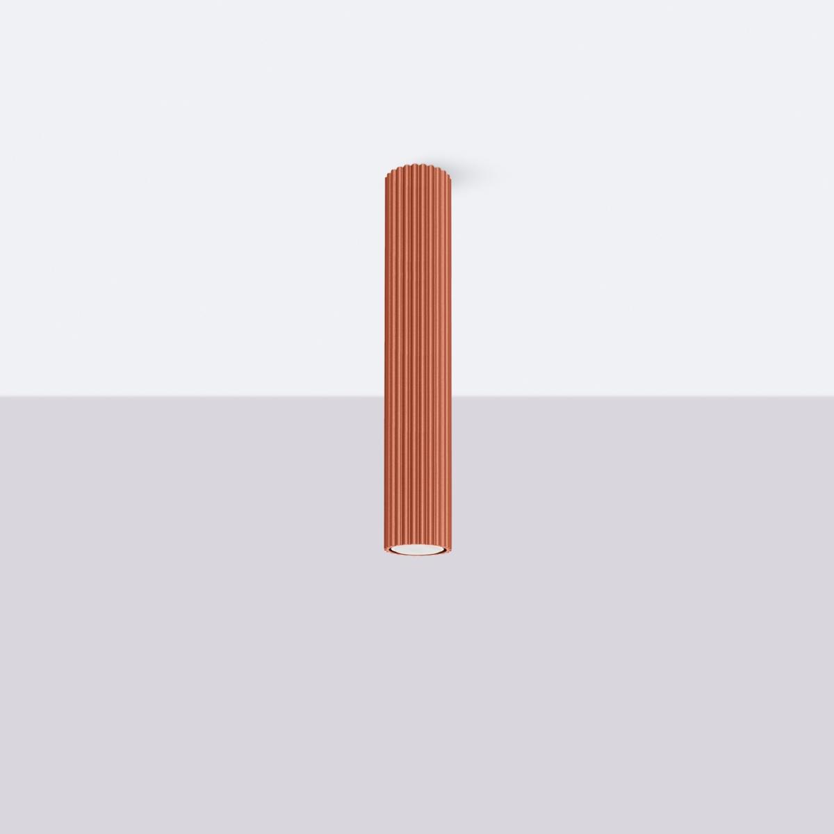 Sollux Lámpara de techo KARBON 40 rojo ocre N/A