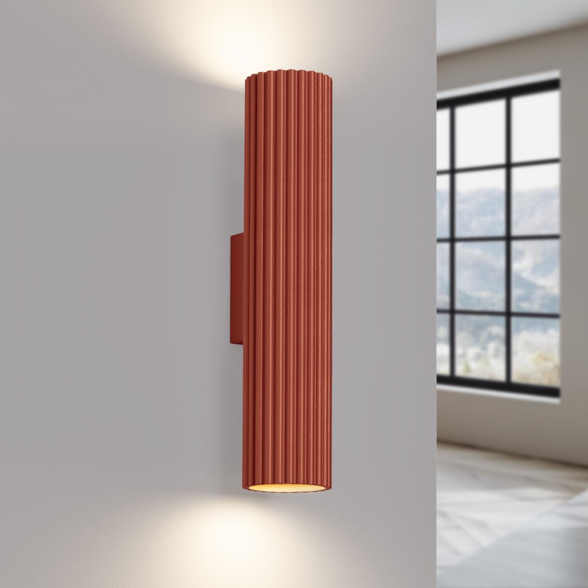 Sollux Aplique KARBON 30 rojo ocre N/A
