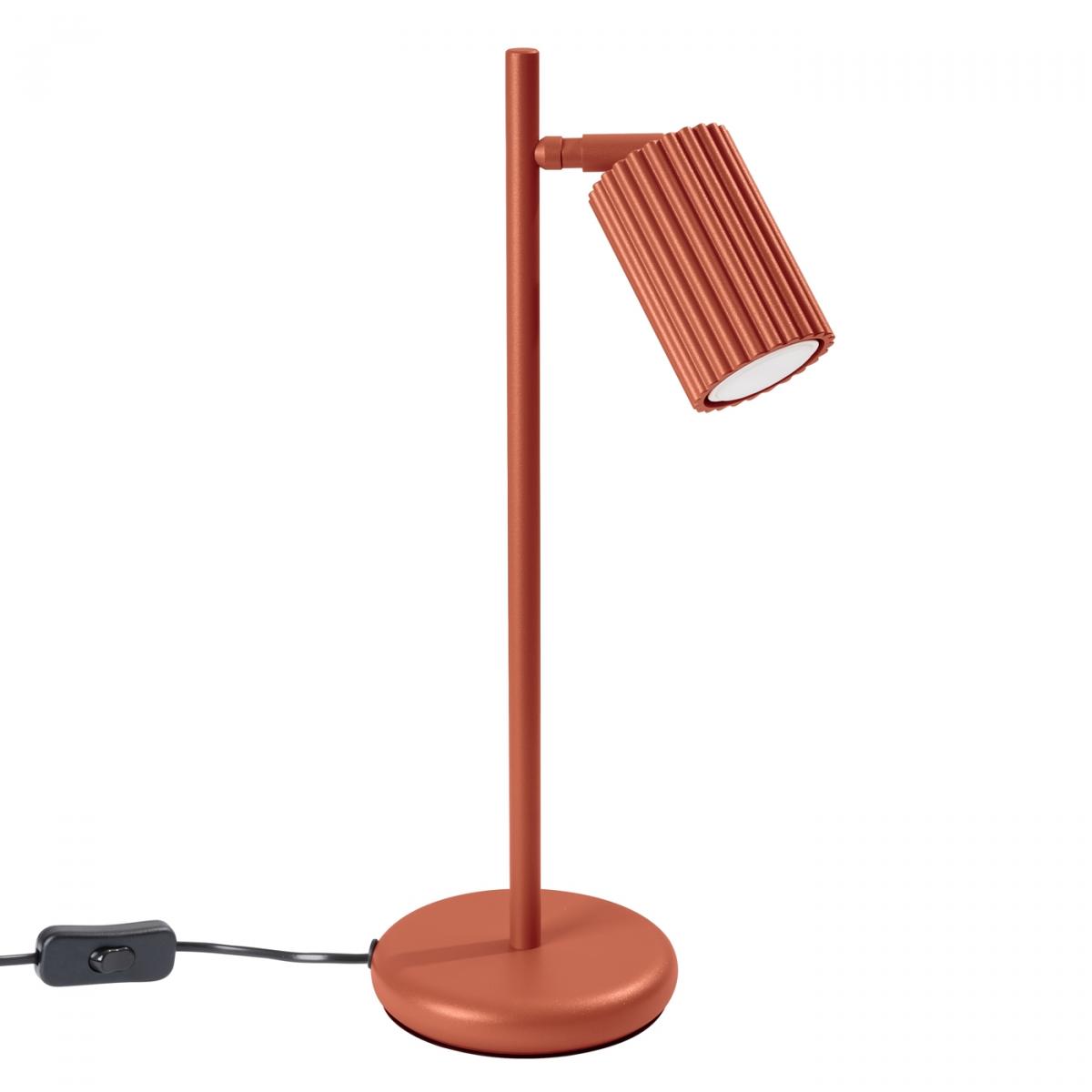 Sollux Lámpara de mesa KARBON rojo ocre N/A