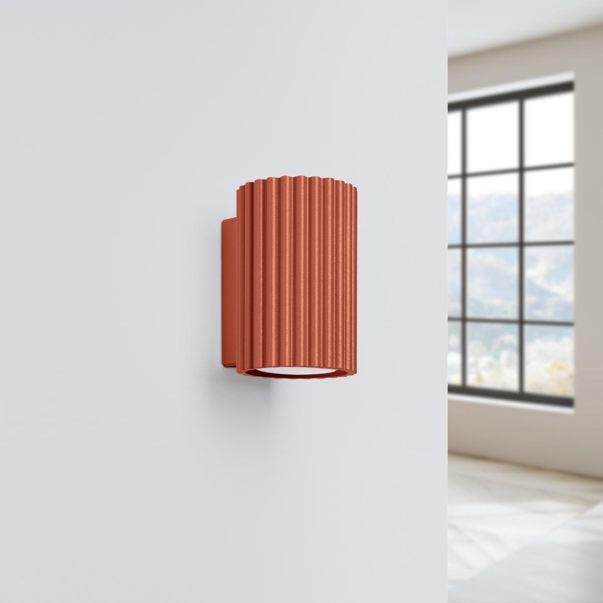 Sollux Aplique KARBON 10 rojo ocre N/A