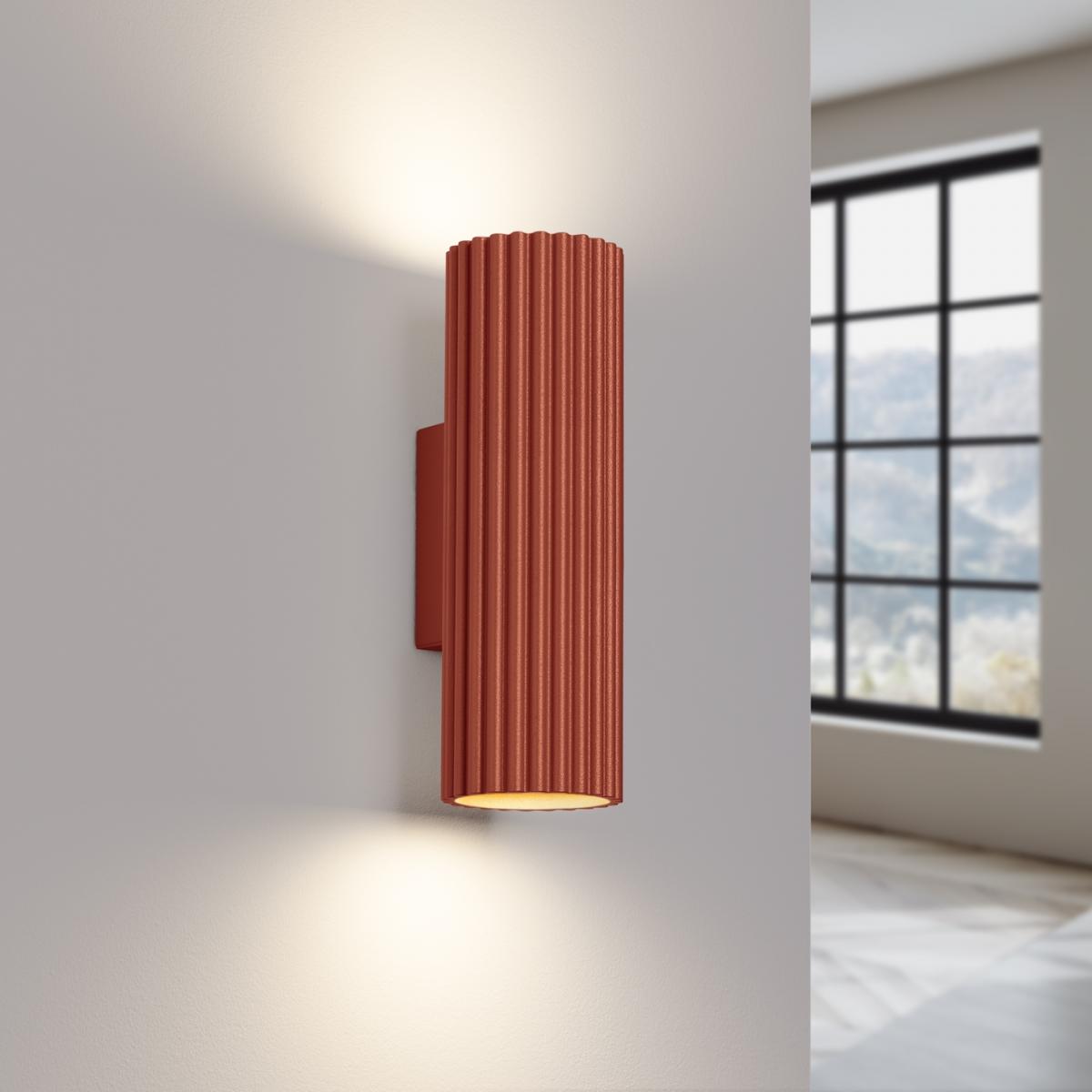 Sollux Aplique KARBON 20 rojo ocre N/A