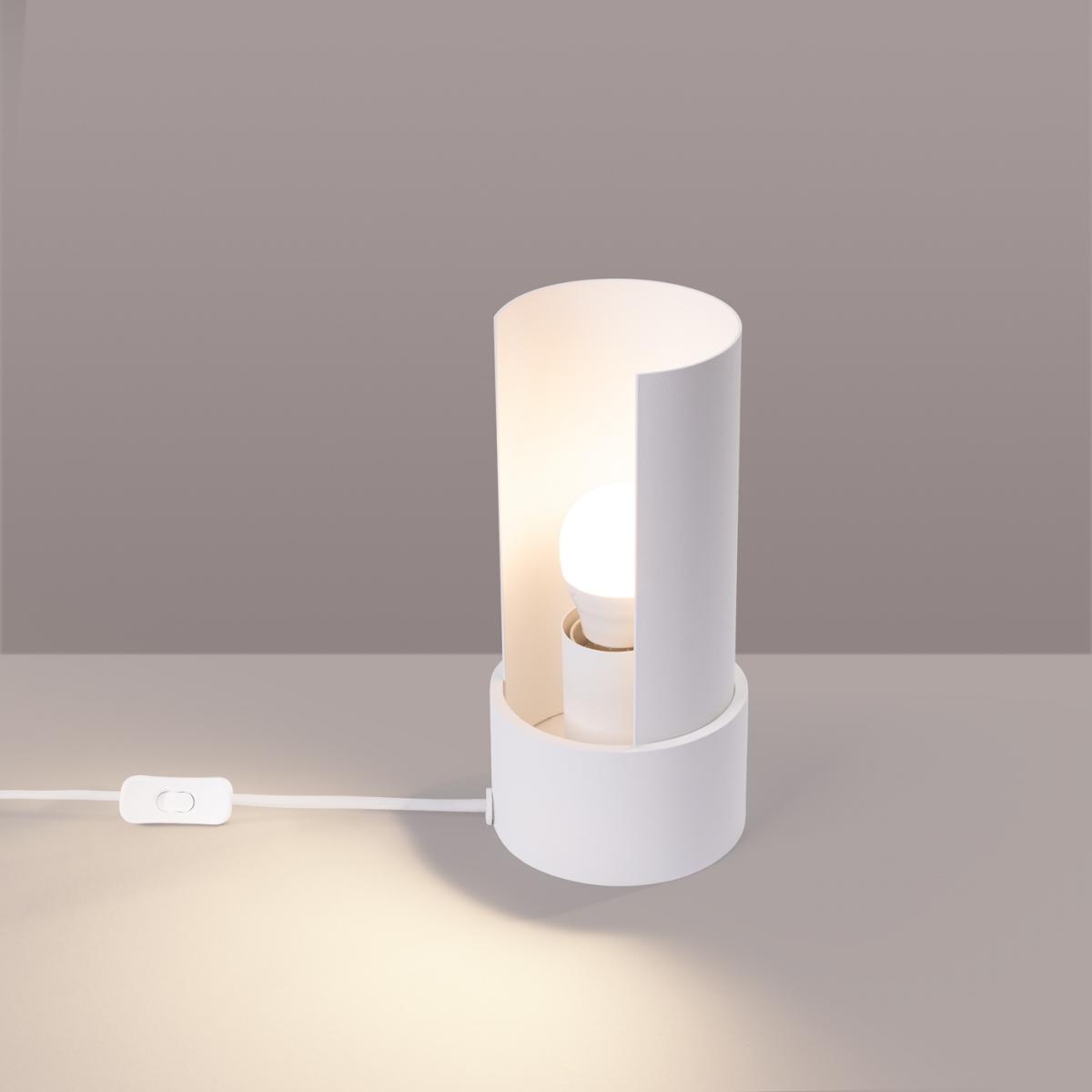 Sollux Lámpara de mesa FLASH blanca N/A