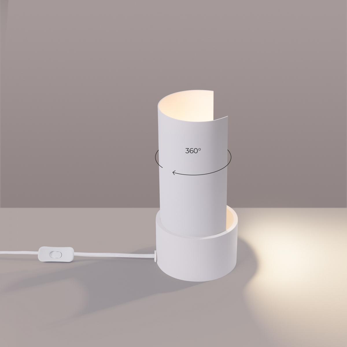 Sollux Lámpara de mesa FLASH blanca N/A