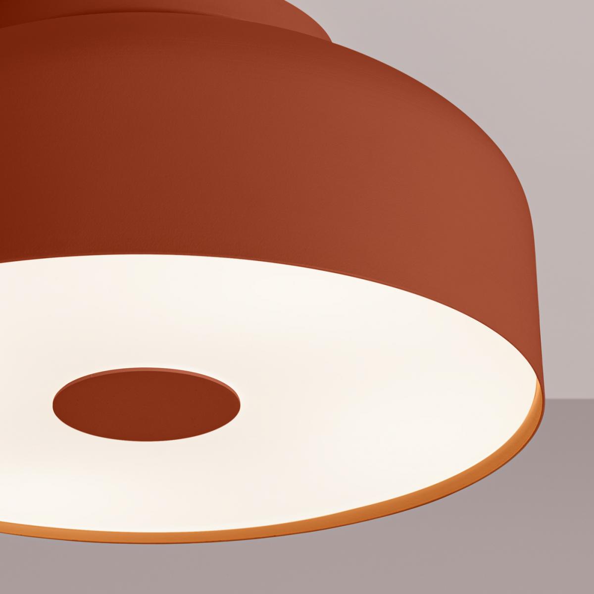 Sollux Lámpara de techo OMIQ rojo ocre No aplicable