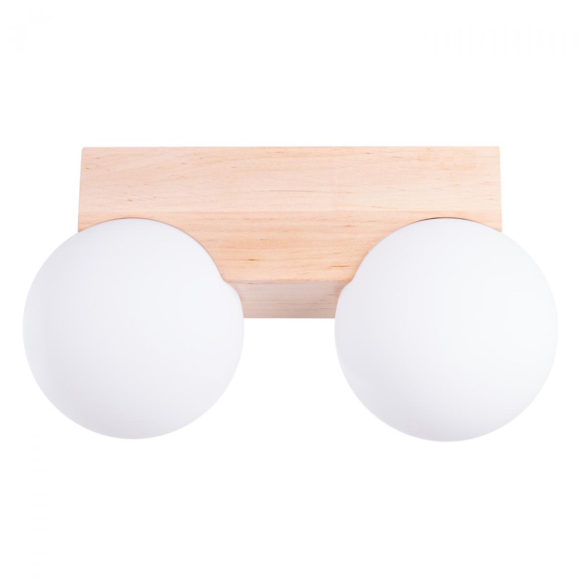 Sollux Lámpara de techo BULBO 2 madera natural No aplicable