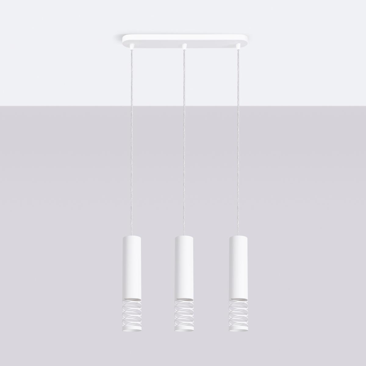 Sollux Lámpara colgante LAMI 3L blanca No aplicable