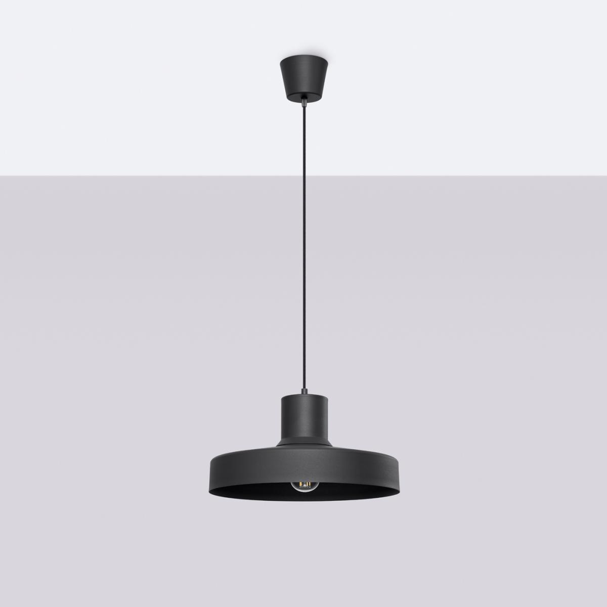 Sollux Lámpara colgante BILO negra No aplicable