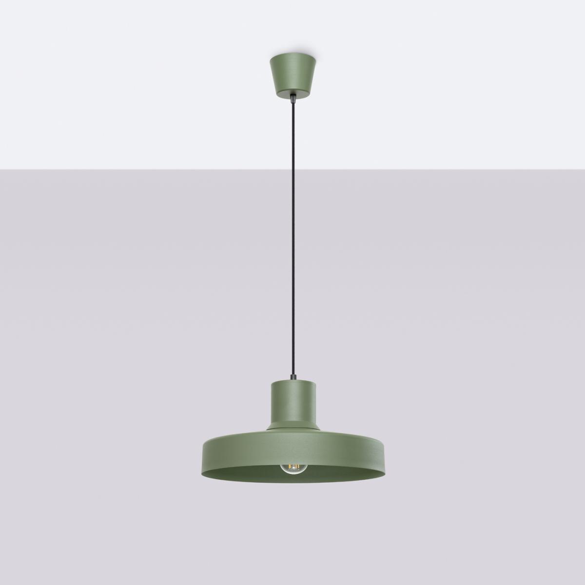 Sollux Lámpara colgante BILO verde oliva No aplicable