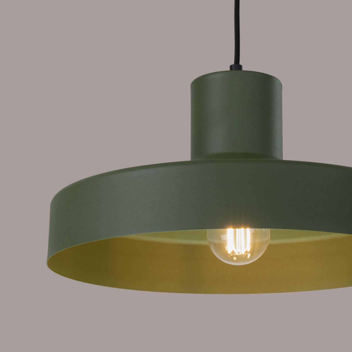 Sollux Lámpara colgante BILO verde oliva No aplicable
