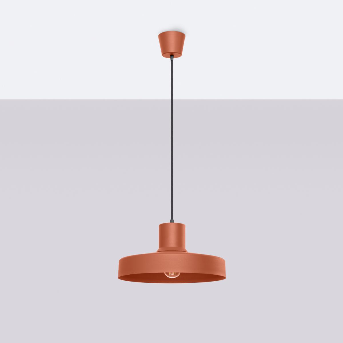 Sollux Lámpara colgante BILO rojo ocre No aplicable