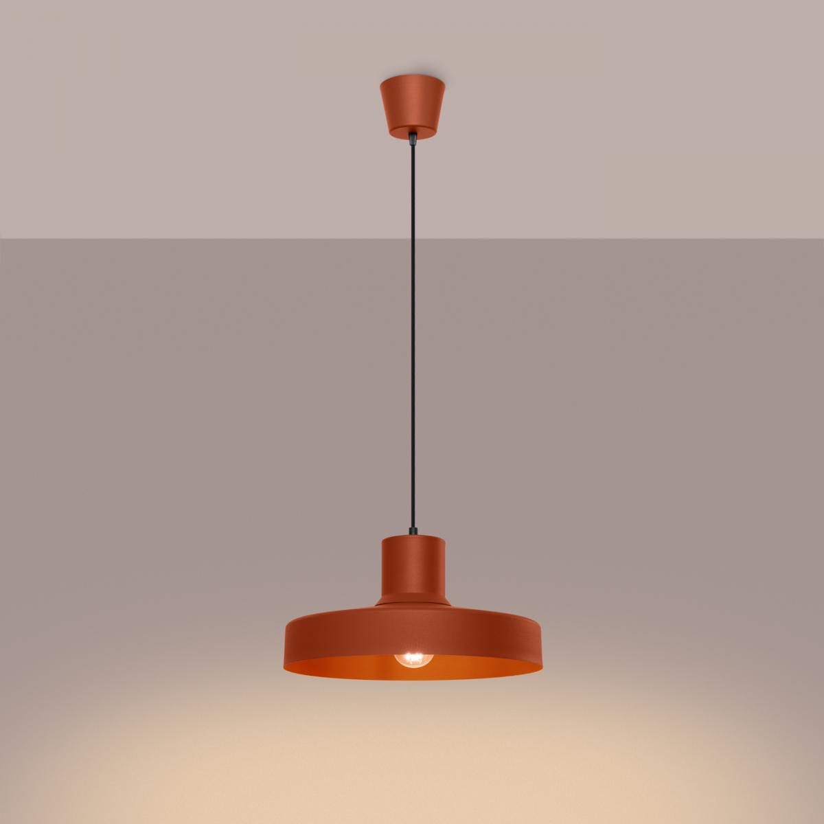 Sollux Lámpara colgante BILO rojo ocre No aplicable