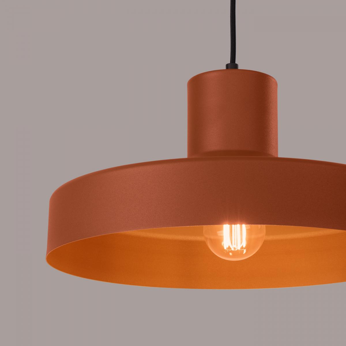 Sollux Lámpara colgante BILO rojo ocre No aplicable