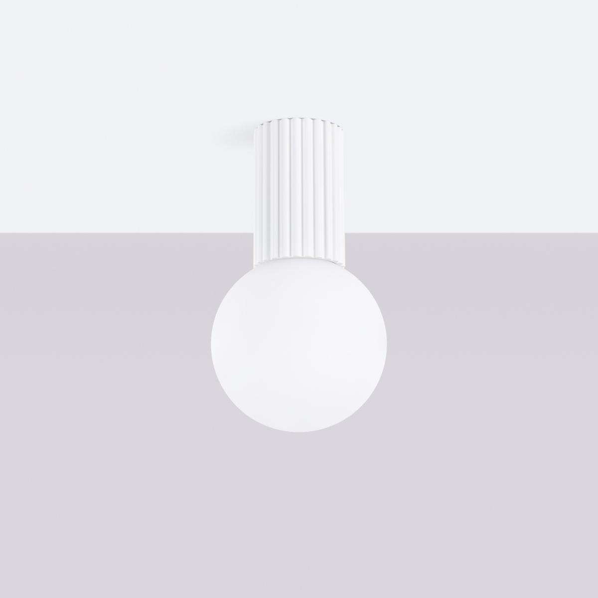 Sollux Lámpara de techo HALO blanco IP44 No aplicable