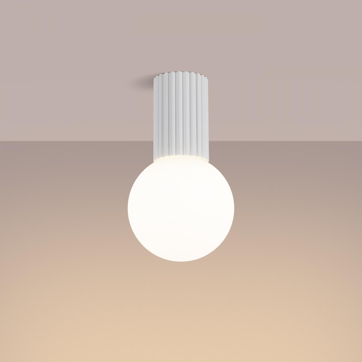 Sollux Lámpara de techo HALO blanco IP44 No aplicable