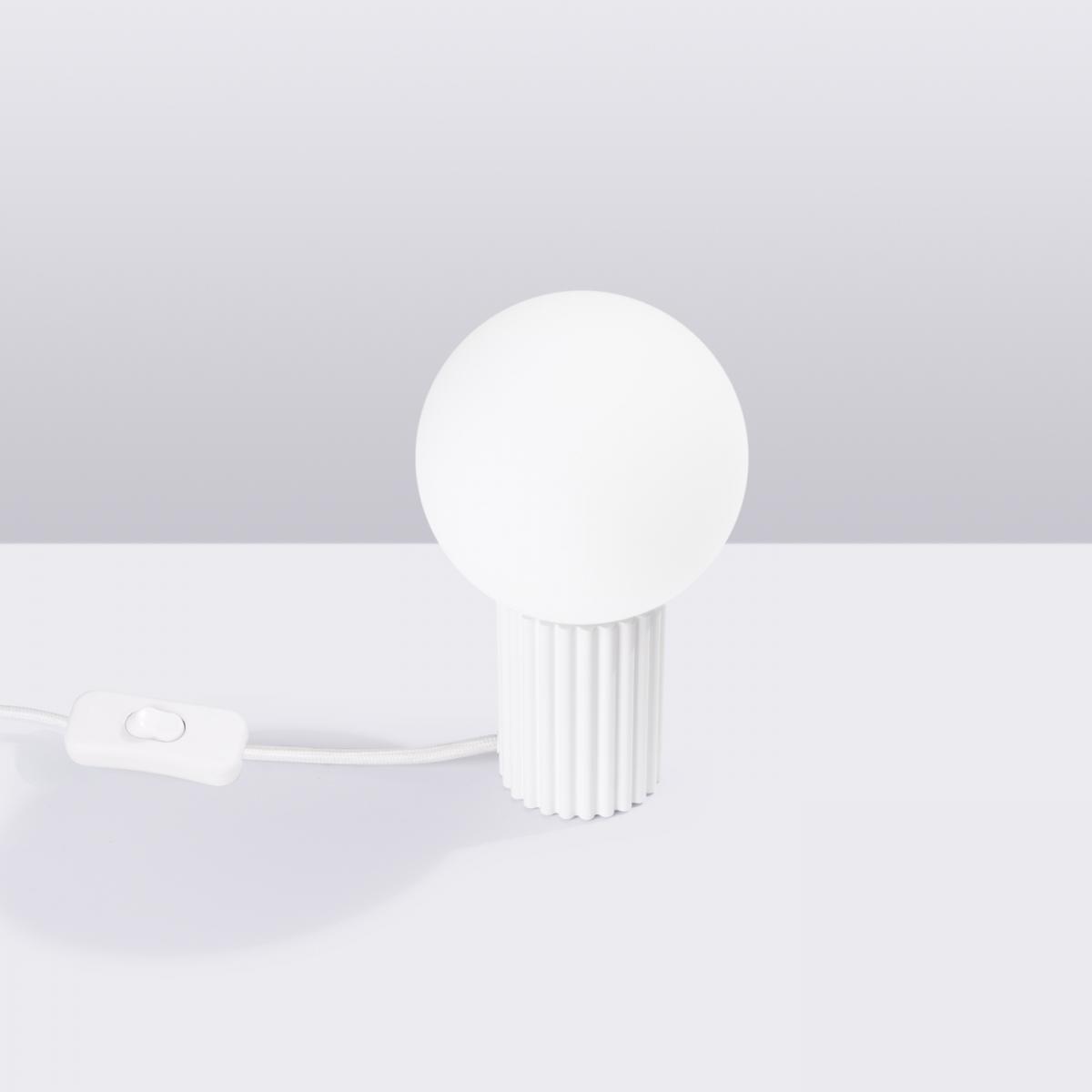 Sollux Lámpara de mesa HALO blanca No aplicable