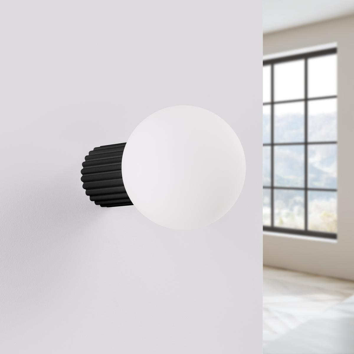 Sollux Aplique HALO negro IP44 No aplicable