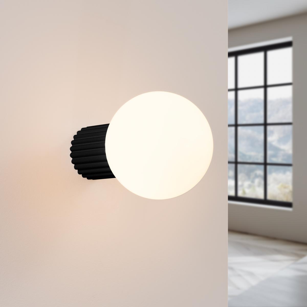 Sollux Aplique HALO negro IP44 No aplicable