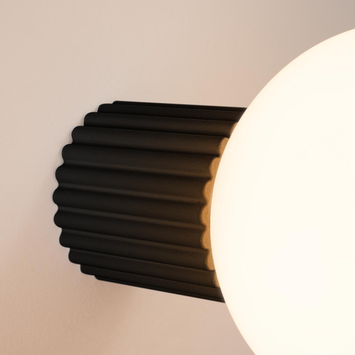Sollux Aplique HALO negro IP44 No aplicable