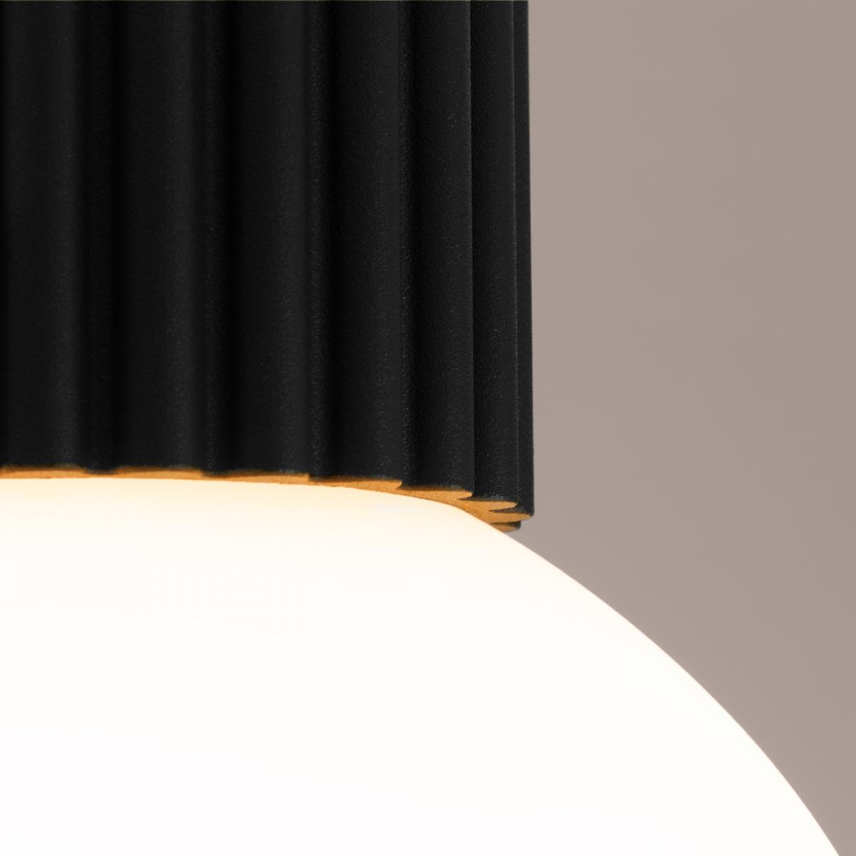 Sollux Lámpara de techo HALO negro IP44 No aplicable