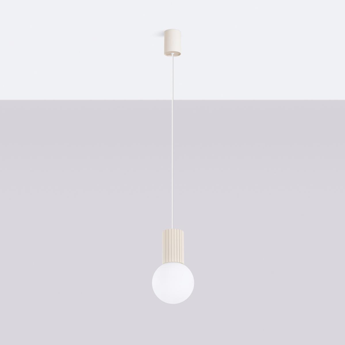 Sollux Lámpara colgante HALO 1 beige No aplicable