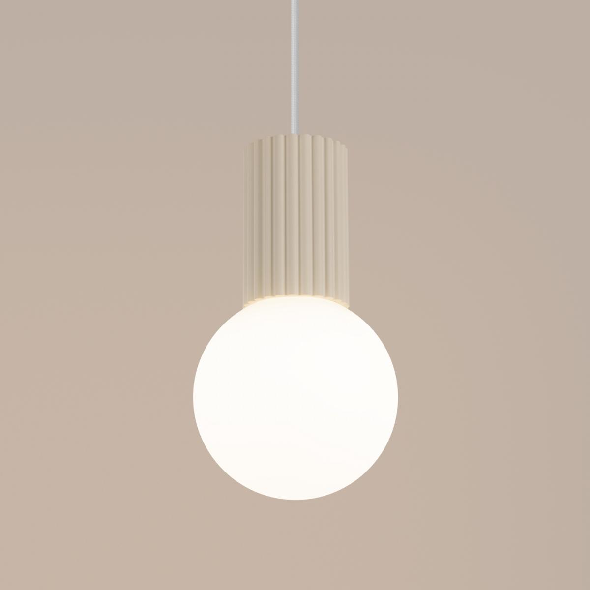 Sollux Lámpara colgante HALO 1 beige No aplicable