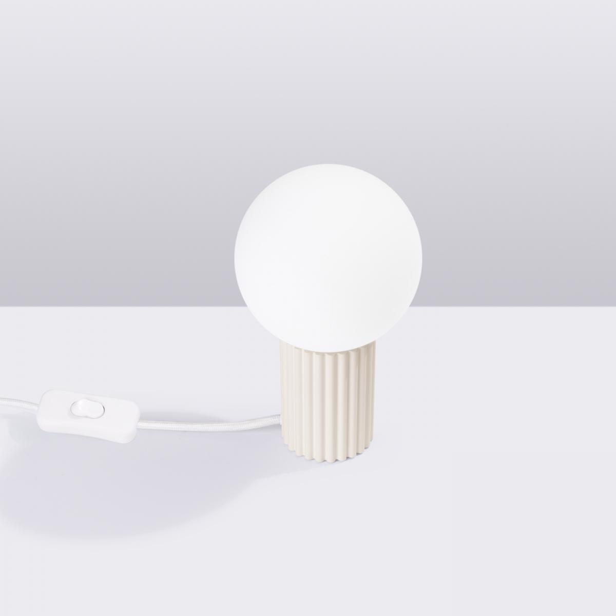 Sollux Lámpara de mesa HALO beige No aplicable