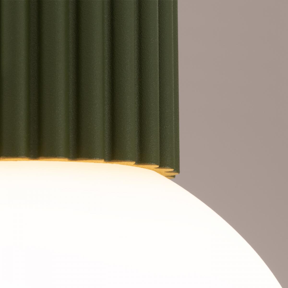 Sollux Lámpara de techo HALO verde oliva IP44 No aplicable