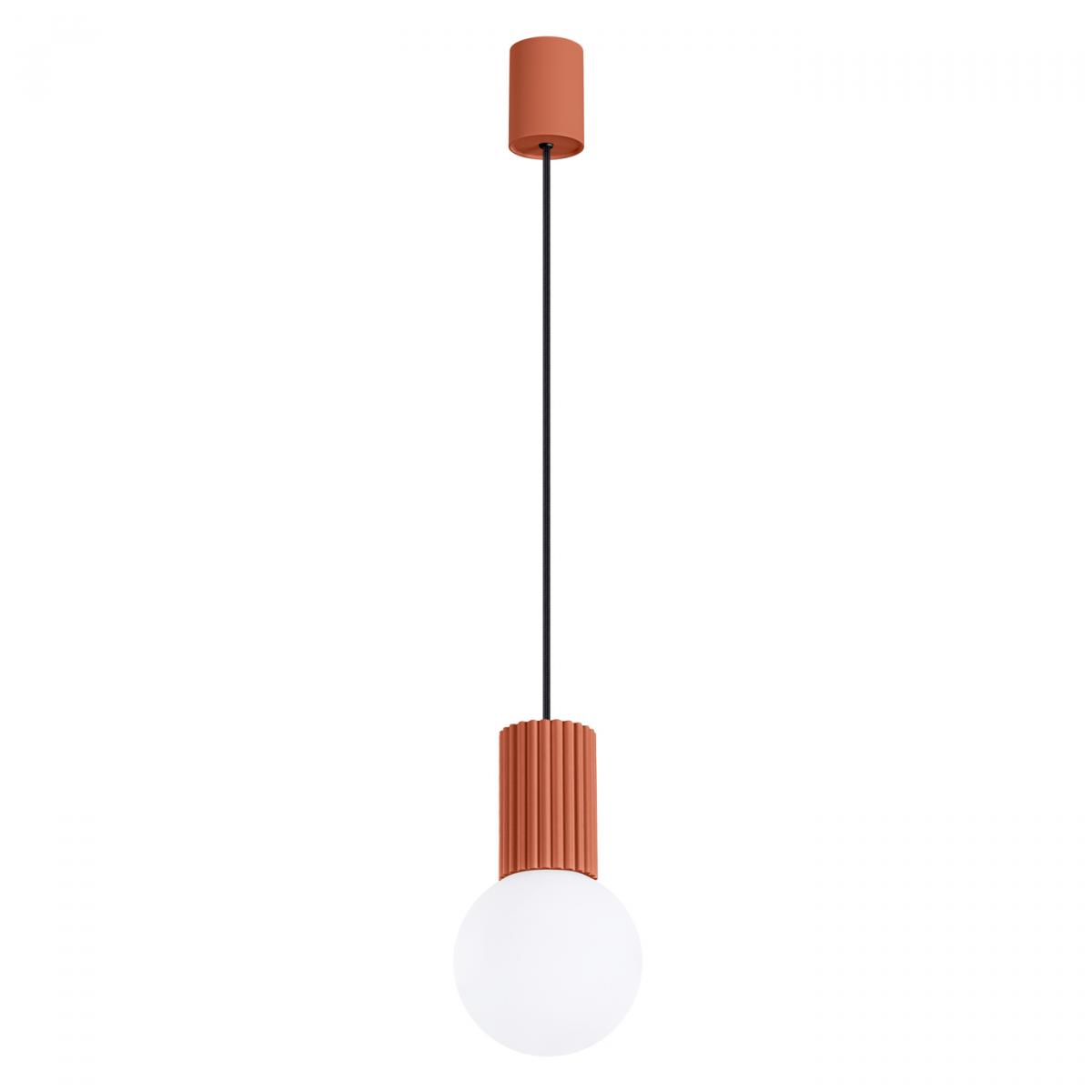 Sollux Lámpara colgante HALO 1 rojo ocre No aplicable