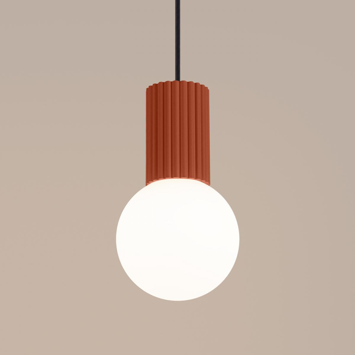 Sollux Lámpara colgante HALO 1 rojo ocre No aplicable