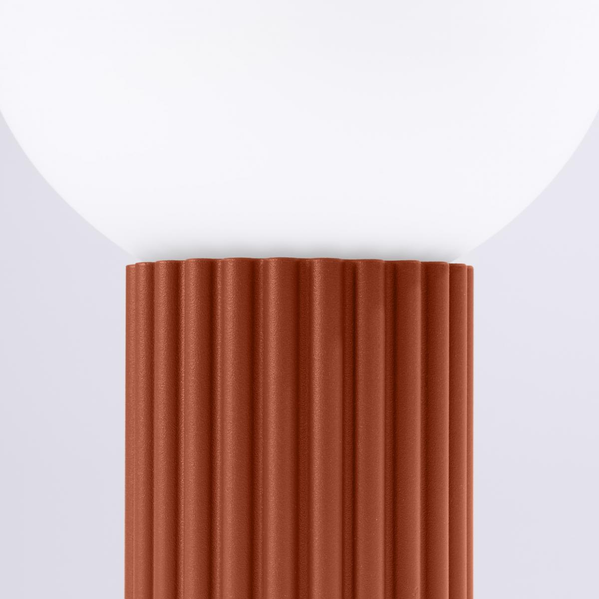 Sollux Lámpara de mesa HALO rojo ocre No aplicable
