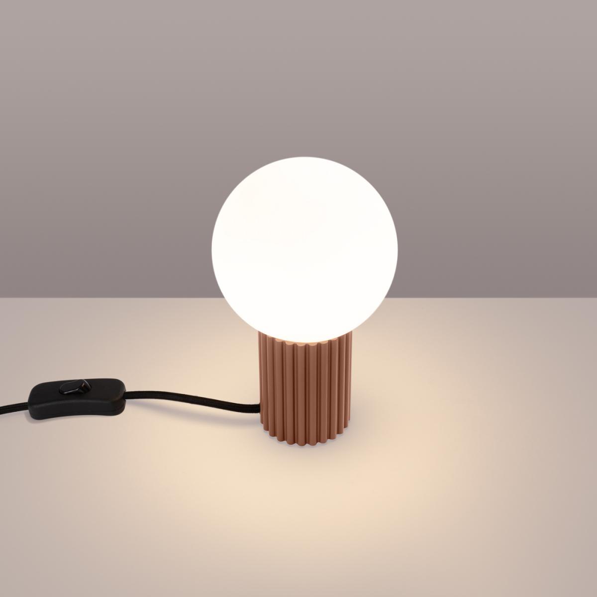 Sollux Lámpara de mesa HALO moca No aplicable