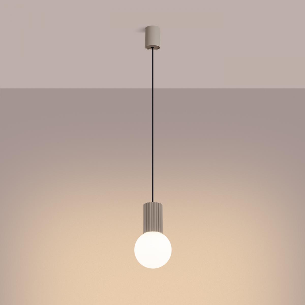 Sollux Lámpara colgante HALO 1 taupe No aplicable