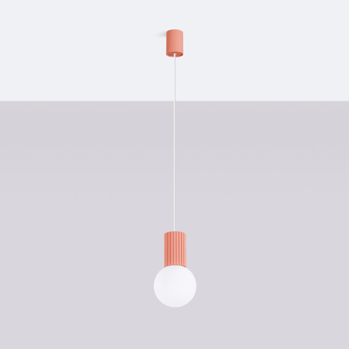 Sollux Lámpara colgante HALO 1 melocotón No aplicable