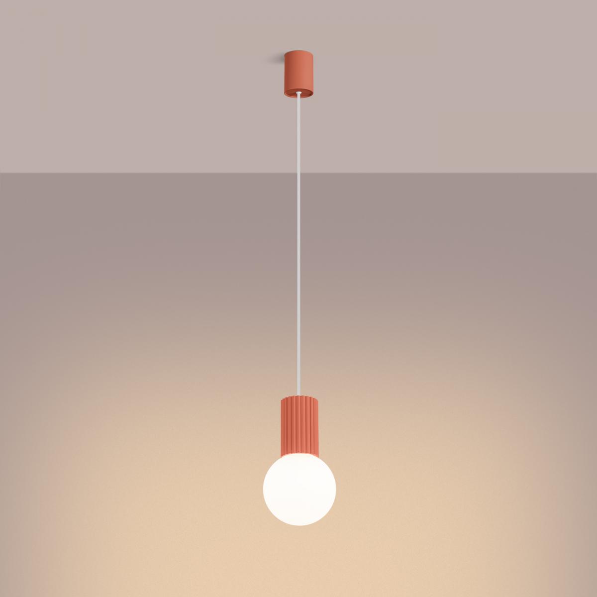 Sollux Lámpara colgante HALO 1 melocotón No aplicable