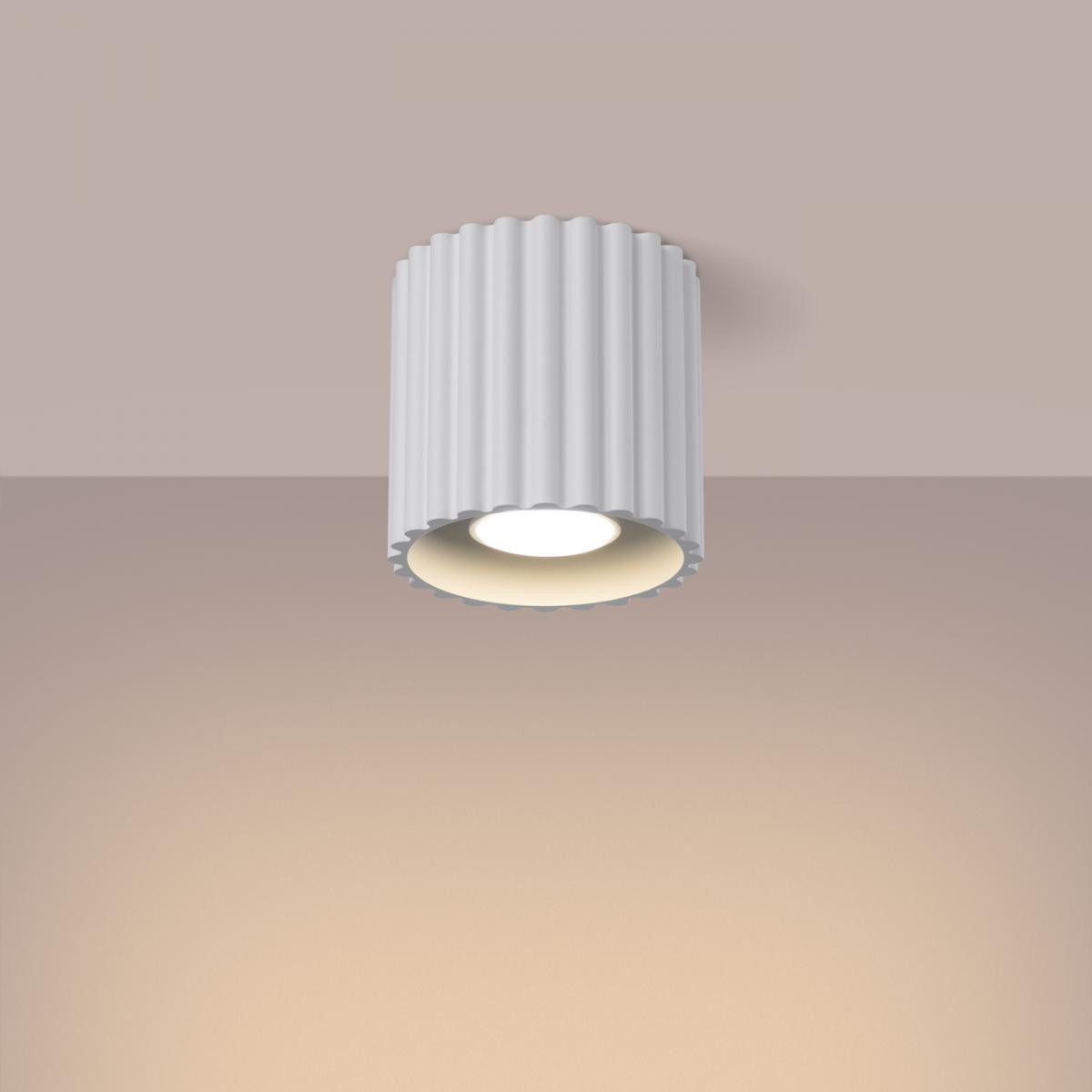 Sollux Plafón AURA 1 blanco GU10 No aplicable