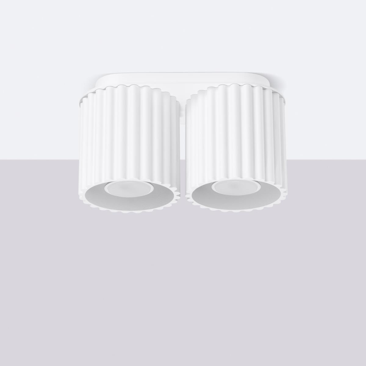 Sollux Plafón AURA 2 blanco GU10 No aplicable