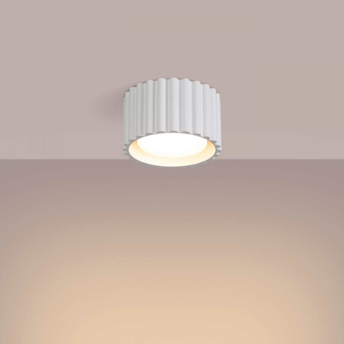 Sollux Lámpara de techo AURA 1 blanco Gx53 No aplicable